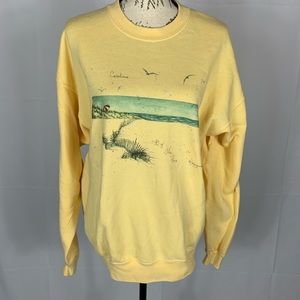 North Carolina yellow sweatshirt size large